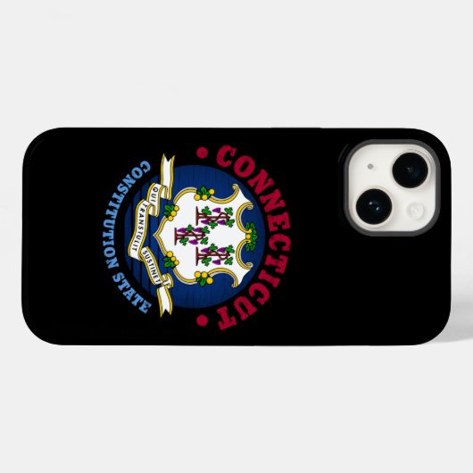 COQUES Case-Mate iPhone DRAPEAU D'ÉTAT CONSTITUTION CONNECTICUT (Verso (horizontal))