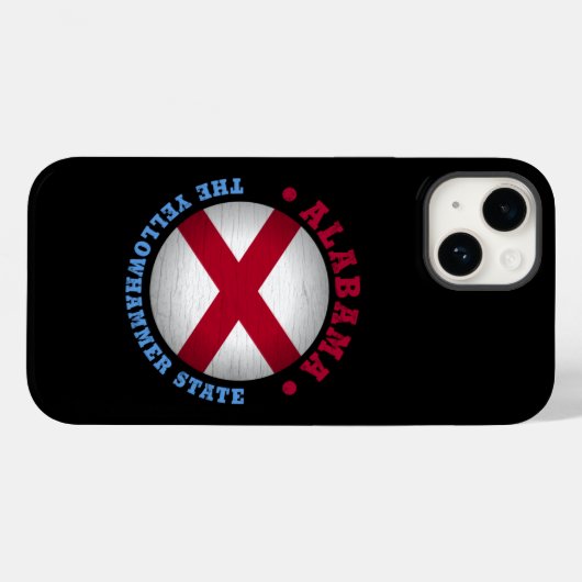 COQUES Case-Mate iPhone DRAPEAU D'ÉTAT D'ALABAMA (Verso (horizontal))