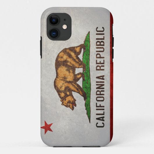 Coques Case-Mate iPhone Drapeau d'état de la Californie (Dos)