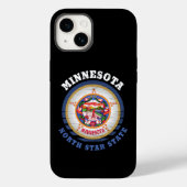 COQUES Case-Mate iPhone DRAPEAU D'ÉTAT DE MINNESOTA NORTH STAR (Verso)