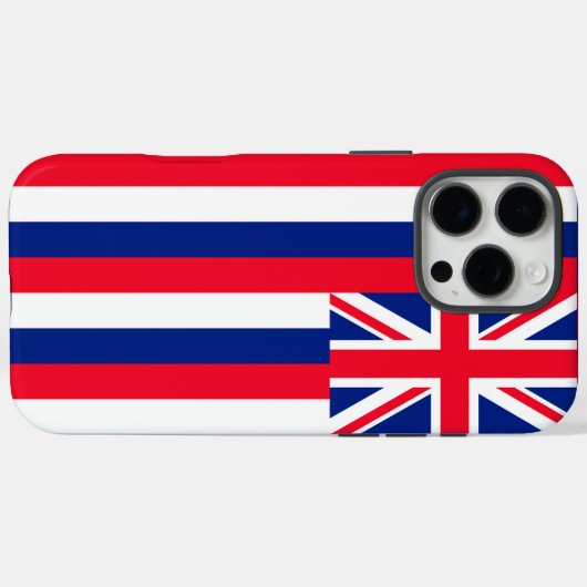 Coques Case-Mate iPhone Drapeau d'État d'Hawaii (Verso (horizontal))