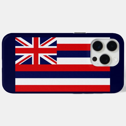 Coques Case-Mate iPhone Drapeau d'État d'Hawaii (Verso (horizontal))