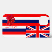 Coques Case-Mate iPhone Drapeau d'État d'Hawaii (Verso (horizontal))
