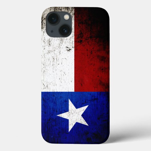 Coques Case-Mate iPhone Drapeau d'état du Texas Grunge noir (Verso)