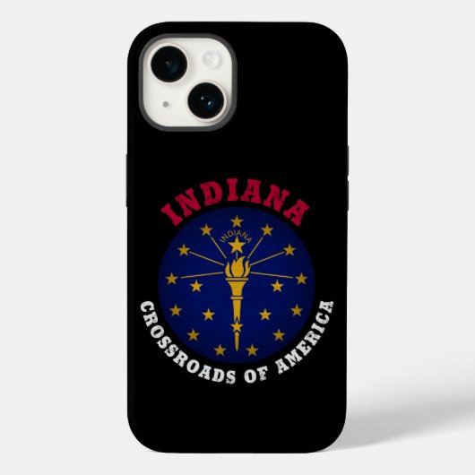COQUES Case-Mate iPhone DRAPEAU D'ÉTAT INDIANA CROSSROADS (Verso)