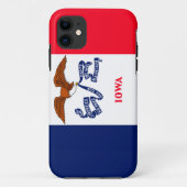 Coques Case-Mate iPhone Drapeau d'État Iowa (Dos)