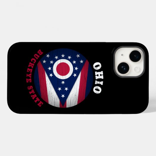 COQUES Case-Mate iPhone DRAPEAU D'ÉTAT OHIO BUCKEYE (Verso (horizontal))
