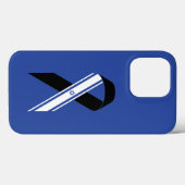 Coques Case-Mate iPhone Drapeau d'Israël noir monument bleu (Verso (horizontal))