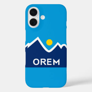 Coques iPhone 16 Drapeau d'Orem, Utah