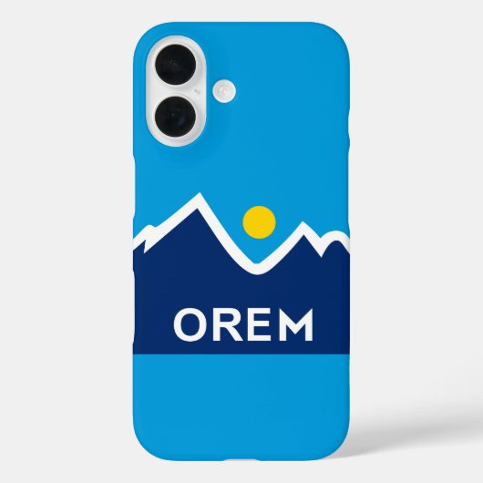 Coques Case-Mate iPhone Drapeau d'Orem, Utah (Verso)
