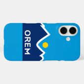 Coques Case-Mate iPhone Drapeau d'Orem, Utah (Verso (horizontal))