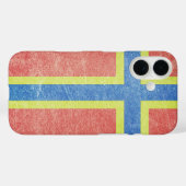 Coques Case-Mate iPhone Drapeau d'Orkney Grunge (Verso (horizontal))