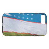 Coques Case-Mate iPhone Drapeau d'Ouzbékistan (Dos (Horizontal))