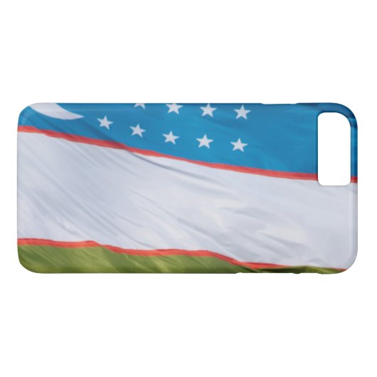 Coques Case-Mate iPhone Drapeau d'Ouzbékistan (Dos (Horizontal))
