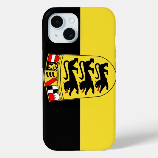 Coques Case-Mate iPhone Drapeau du Bade-Wurtemberg (Verso)