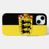 Coques Case-Mate iPhone Drapeau du Bade-Wurtemberg (Verso (horizontal))