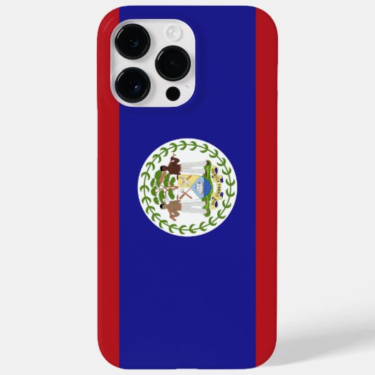 Coques Case-Mate iPhone Drapeau du Belize (Verso)