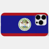 Coques Case-Mate iPhone Drapeau du Belize (Verso (horizontal))