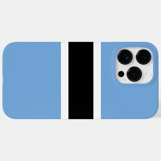 Coques Case-Mate iPhone Drapeau du Botswana (Verso (horizontal))