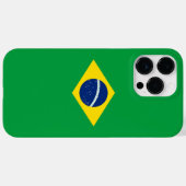 Coques Case-Mate iPhone Drapeau du Brésil (Verso (horizontal))