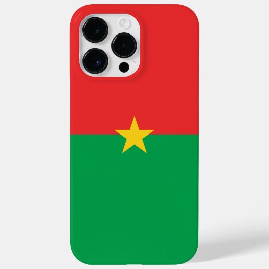 Coques Case-Mate iPhone drapeau du Burkina Faso (Verso)