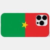 Coques Case-Mate iPhone drapeau du Burkina Faso (Verso (horizontal))
