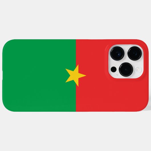 Coques Case-Mate iPhone drapeau du Burkina Faso (Verso (horizontal))