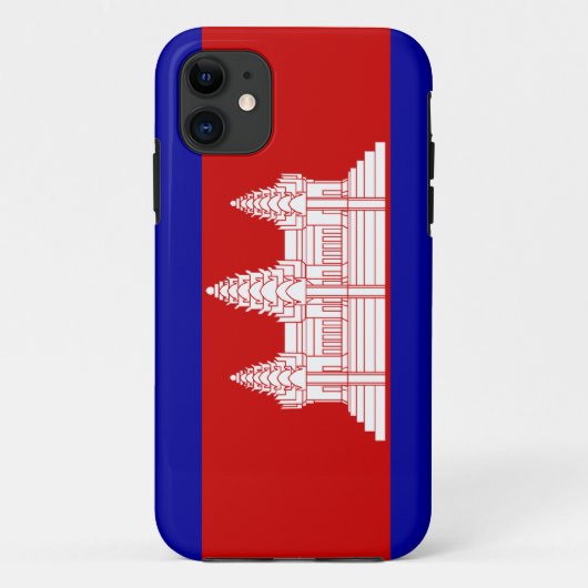 Coques Case-Mate iPhone Drapeau du Cambodge ; Cambodgien (Dos)