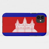 Coques Case-Mate iPhone Drapeau du Cambodge ; Cambodgien (Dos (Horizontal))