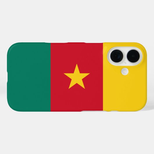 Coques Case-Mate iPhone Drapeau du Cameroun (Verso (horizontal))