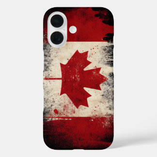 Coques iPhone 16 Drapeau du Canada