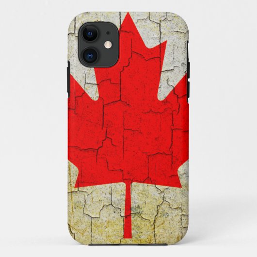 Coques Case-Mate iPhone Drapeau du Canada grunge (Dos)