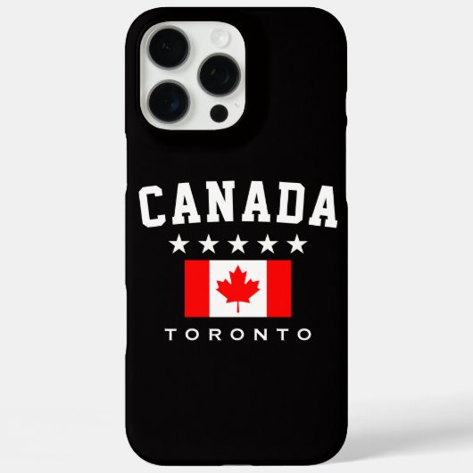 Coques Case-Mate iPhone Drapeau du Canada, Ville de TORONTO (Verso)