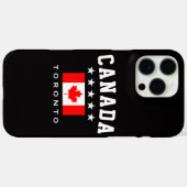 Coques Case-Mate iPhone Drapeau du Canada, Ville de TORONTO (Verso (horizontal))