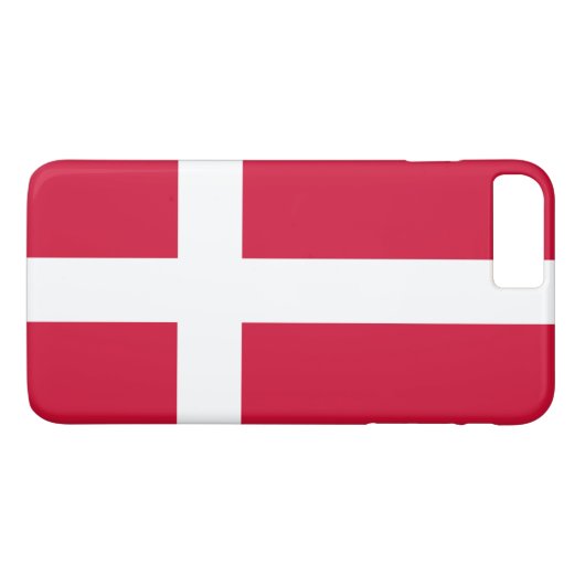 Coques Case-Mate iPhone Drapeau du Danemark (Dos (Horizontal))