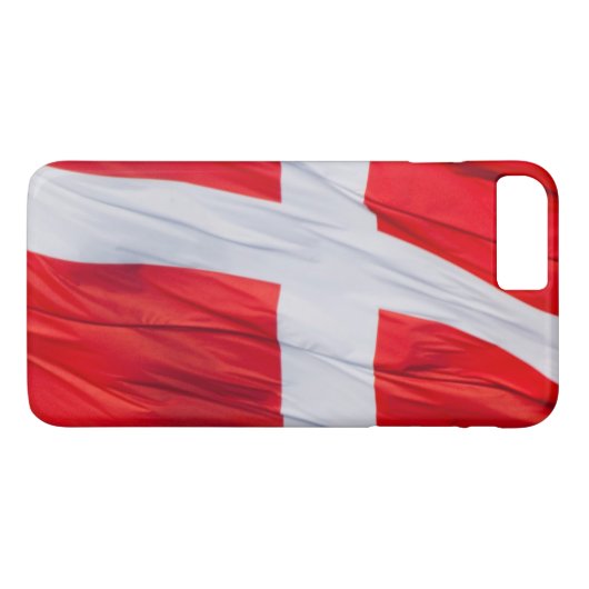 Coques Case-Mate iPhone Drapeau du Danemark (Dos (Horizontal))