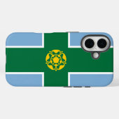 Coques Case-Mate iPhone Drapeau du Derbyshire (Verso (horizontal))