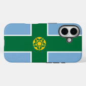 Coques Case-Mate iPhone Drapeau du Derbyshire (Verso (horizontal))