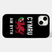 Coques Case-Mate iPhone Drapeau du drapeau du Pays de Galles de Rugby-Fan  (Verso (horizontal))