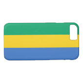 Coques Case-Mate iPhone Drapeau du Gabon (Dos (Horizontal))