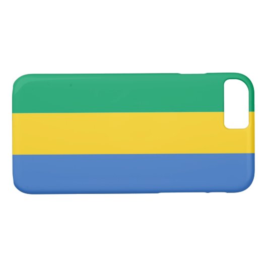 Coques Case-Mate iPhone Drapeau du Gabon (Dos (Horizontal))