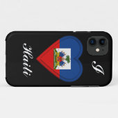 Coques Case-Mate iPhone Drapeau du Haïti (Dos (Horizontal))