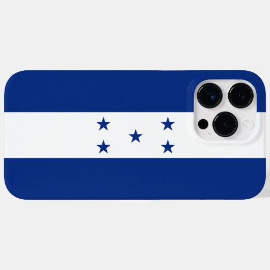 Coques Case-Mate iPhone Drapeau du Honduras (Verso (horizontal))