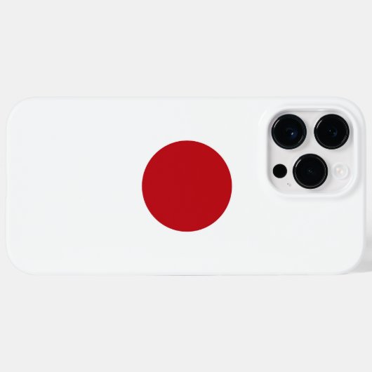 Coques Case-Mate iPhone Drapeau du Japon (Verso (horizontal))