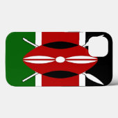 Coques Case-Mate iPhone Drapeau du Kenya Coque-Mate Apple patriotique Appl (Verso (horizontal))