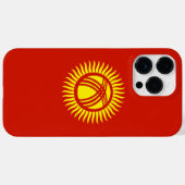 Coques Case-Mate iPhone Drapeau du Kirghizistan (Verso (horizontal))