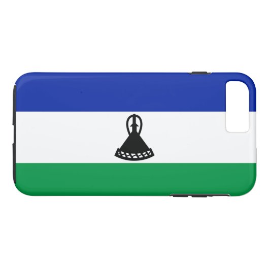 Coques Case-Mate iPhone Drapeau du Lesotho (Dos (Horizontal))