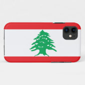 Coques Case-Mate iPhone Drapeau du Liban (Dos (Horizontal))
