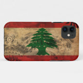 Coques Case-Mate iPhone Drapeau du Liban (Dos (Horizontal))