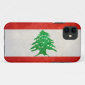 Coques Case-Mate iPhone Drapeau du Liban (Dos (Horizontal))